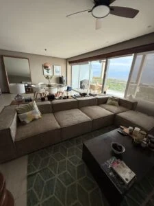 Sala modular KZA Design — vista frontal